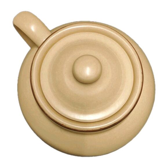 Vintage Pfalzgraff Village Bean Pot W/Handle & Lid #70 Retired Pattern Crazing - Picture 4 of 13